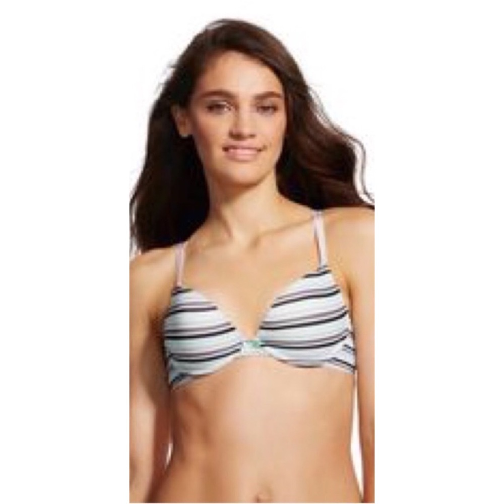 Cute NEW Striped Push-Up Bra! 🦋